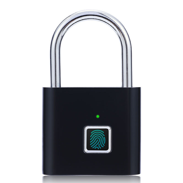 USB Charging Fingerprint Lock Smart Padlock Door Lock 0.1sec Unlock Portable Anti-theft Fingerprint Small Lock