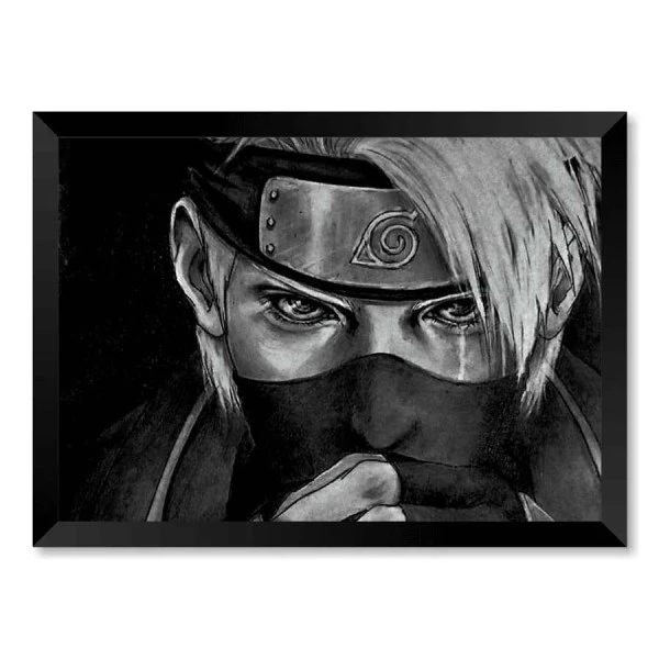 Quadro Naruto - Desenho A3 Moldura Com Vidro.