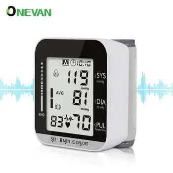

Digital Wrist Blood Pressure Monitor Portable Sphygmomanometer Tonometer Mini Heart Rate Pulse Tonometer