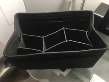 HHYUKIMI-organizador de maquillaje de marca, bolsa de inserto de fieltro para bolso de viaje, bolso interior, bolsas de cosméticos portátiles para varias marcas