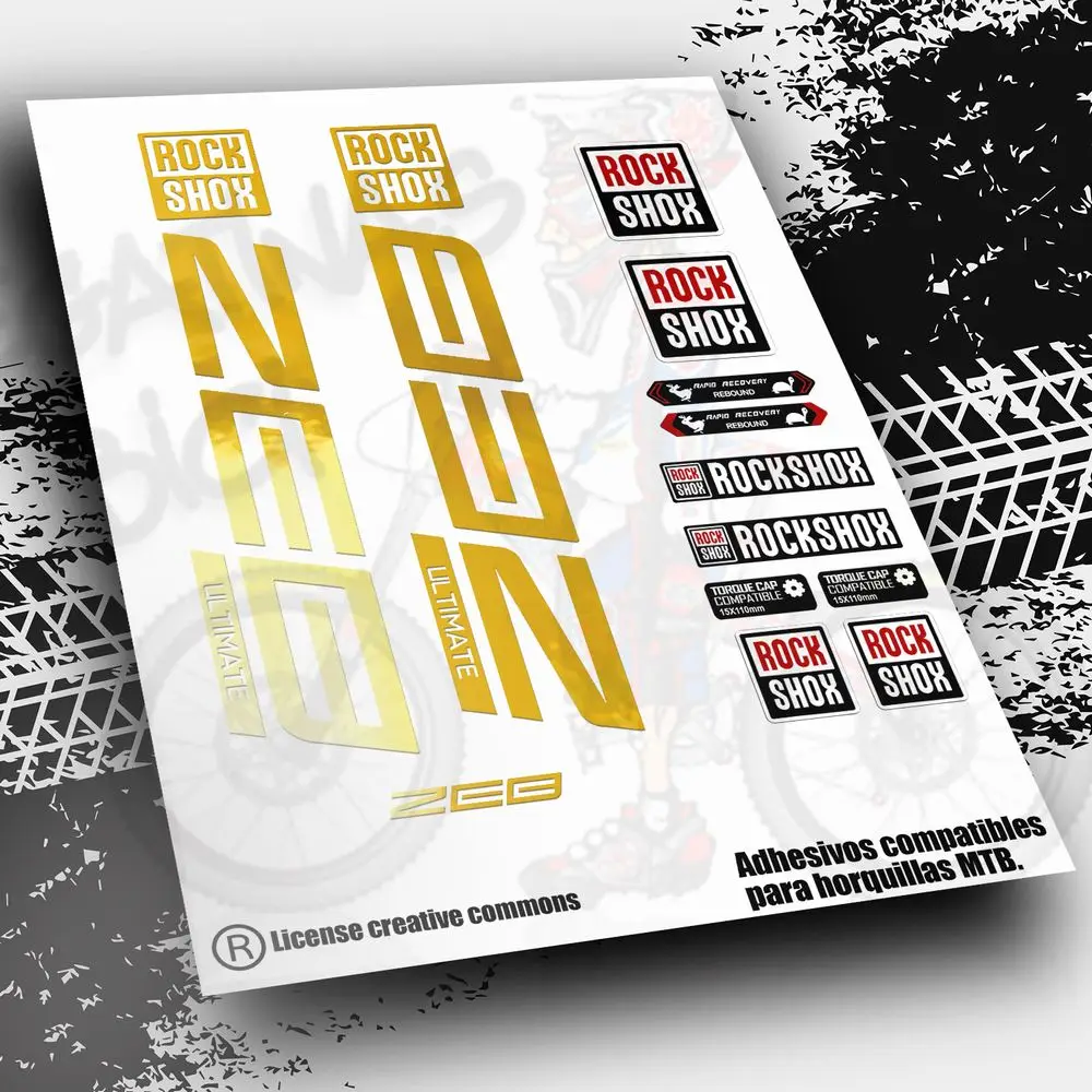Adesivi Compatibili Rockshox Zeb Ultimate 2021 Pb32 Rock Shox Adesivi Per Mountain Bike Adesivi Per Ciclismo Accessori Per Bici Adesivi Forcina