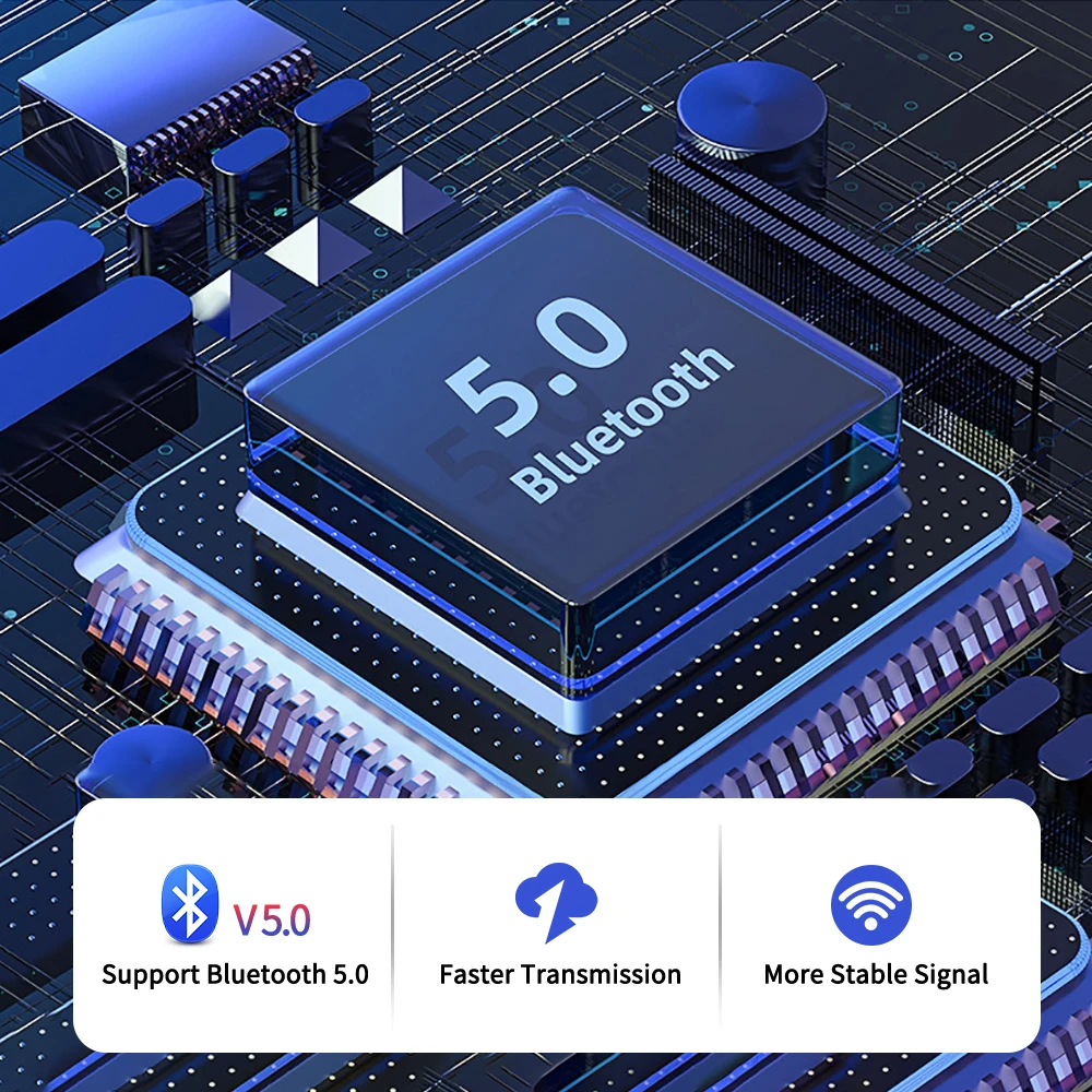 Наушники-вкладыши Bluetooth, беспроводные наушники, водонепроницаемая гарнитура с микрофоном, 8000 мАч, зарядное устройство, светодиодный дисплей, наушники с сенсорным ключом