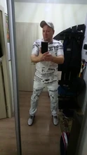 Jeans nuevos hombres Casual Hiphop pantalones diseño de estampado blanco recto para hombre, pantalones de Denim Streetwear de los hombres Jeans Biker