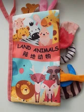 Libro de tela suave para bebés, juguete educativo Montessori para niños de 0 a 12 meses