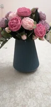 Plastic Vase Ornaments Decoration Origami Living-Room Morandi Modern 
