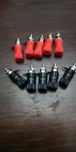 Socket-Connector Banana-Plugs Binding-Post 4mm Nickel-Plated Black Red 10pcs Nut DIY