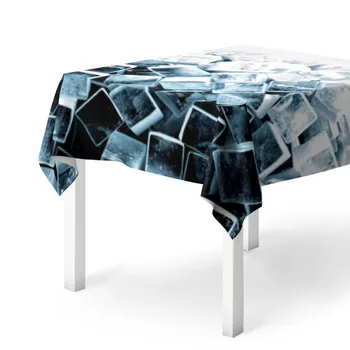 

Tablecloth 3D ice cubes