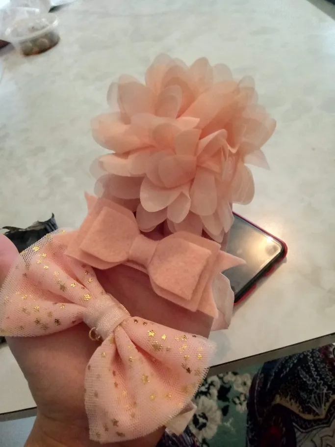 3Pcs Baby Elastic flower headband Headbands Hair Girls Bebe Bowknot Hairband Toddler Infants accessories set photography props photo review
