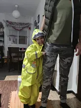 Children Raincoat Pants Jumpsuit Dinosaur Girls Baby Waterproof Kids Cartoon Hooded One-Piece
