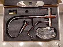 Modern Chrome Kitchen Faucet Rotatble Filter Pure Water Device Hot And Cold Water Water