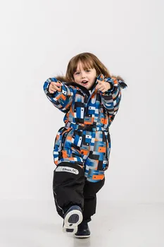 

B-15 overalls blue-orange for boy Elbert (80-128) (98)