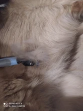 Peine con nudo abierto de doble cara para mascotas, herramienta de cepillado y caída de pelo para perros, peine para depilación de gatos, cepillo de doble cara de acero inoxidable, piel larga mate