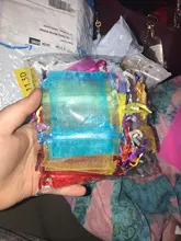 Bolsas de organza de decoración, embalaje para joyería, regalo o fiesta de boda, 7x9, 9x12, 10x15, 13x18CM, 24 colores, 50 unidades