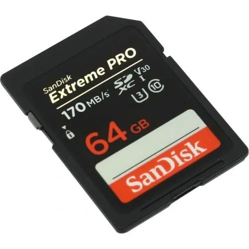 SanDisk 64GB Sd Extreme Pro 170MB/S SDXC Clase 10 Tarjeta SD de U3 sdsdxxg 64G f CANON 