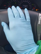 Guantes de nitrilo desechables de seguridad para el trabajo, resistentes al agua, grado alimenticio, antialergias, mecánicos y sintéticos, color negro, 100 Uds.