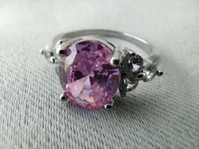Anillo de boda ovalado de circonia cúbica para mujer, joyería 925 anillos de plata esterlina, luz rosa, blanca, azul champán