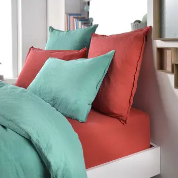 

Fitted Sheet 140x190 cm linen mixed-Blush