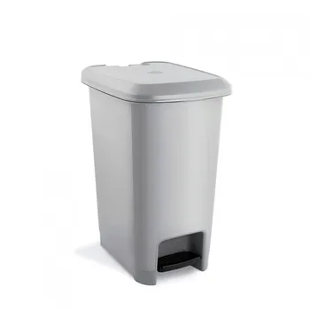 

Rectangular trash can with lid and Pedal gray 25 liters 7house