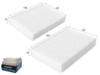 

WAG cabin air filter W1025-2 E461 1609428080 53.143.00 EKF101 1987432136 CU210002 K1179-2X