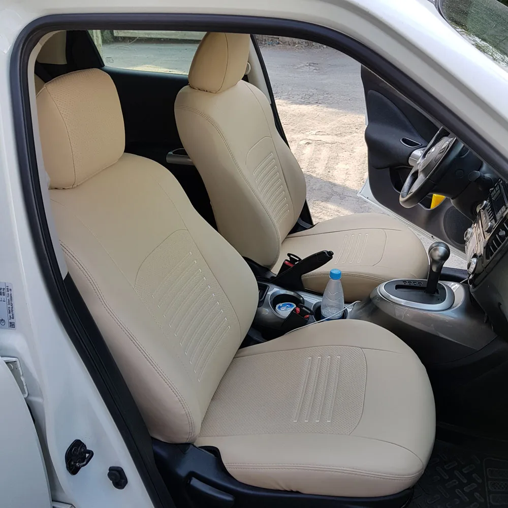 Для Nissan Qashqai-1(J10)(Ниссан Кашкай) 2006-2013 Комплект модельных чехлов на сиденья из экокожи-модель турин экокожа