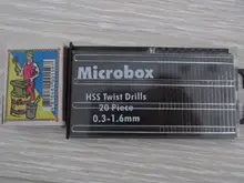 20 unids/set 0,3mm-1,6mm de acero de alta velocidad Set de puntas de taladro en espiral Micro HSS broca con el caso