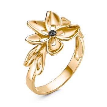 

925 sterling silver ring with stones: Diamond Black