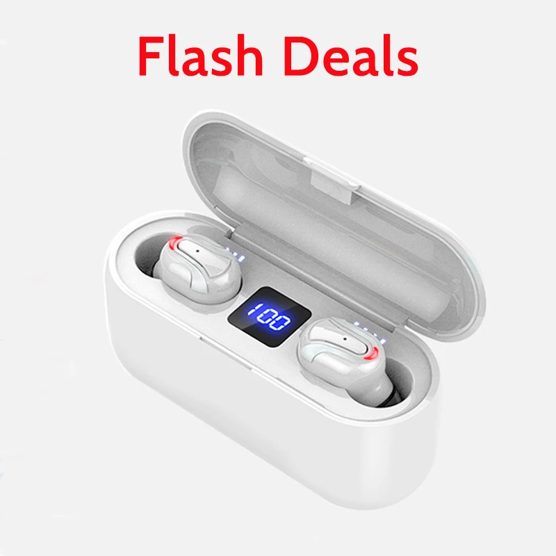 Flash Deals Настоящие беспроводные Bluetooth наушники гарнитура Q32 TWS наушники с шумоподавлением наушники музыка в ухо наушники беспроводные наушники - Цвет: Flash Deals
