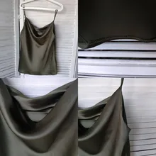 Falda de verano para mujer, conjunto de 2 piezas de faldas de cintura alta, color verde, liso, satinado, color púrpura, 2021