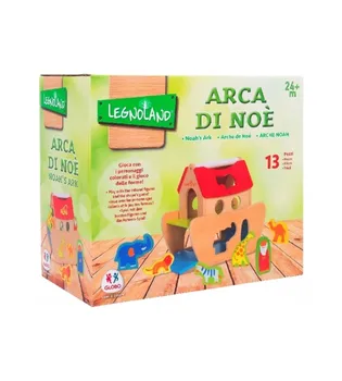 

WOODEN NOAH'S ARK W/12 FIGURES