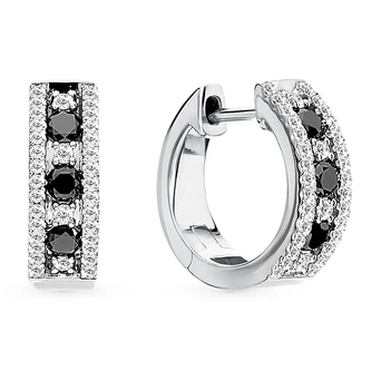 

Gold earrings with diamonds sunlight sample 585