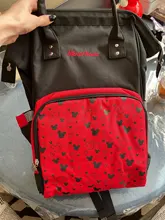 Bolsa de pañales con USB de Disney, mochila momia de maternidad/bolsa de pañales para bebé, bolso de viaje de Mickey Mouse, bolsa para cuidado del bebé, bolsa húmeda