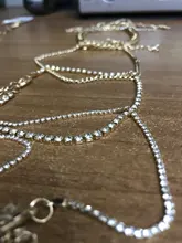 17KM-tobillera de cristal multicapa para mujer y niña, cadena gruesa dorada, pulsera para tobillo, joyería para pierna