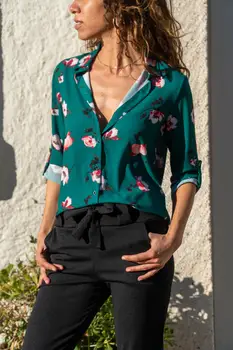 

Güneşkızı Women Floral Crepe Shirt GK-BSTK4022
