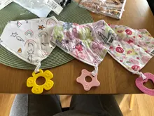 100% Bandana de algodón orgánico para bebé, Baberos y juguetes de dentición, superabsorbentes y suaves, Unisex, recién nacido