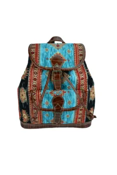 

Handmade Elegant Backpack designed with special kilim patterned fabric