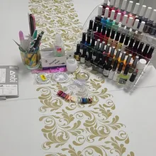 Organizador de exhibición de esmalte de uñas acrílico, 2-3-4-5-6-7 capas, manicura, cosméticos, soporte para presentación de joyería, caja de maquillaje de acrílico transparente