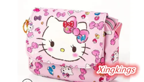 Новые женские сумки Hello kitty, сумка-мессенджер, сумка на плечо, сумочка, кошелек, XK-099174