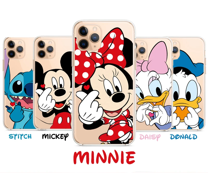 Case Soft Apple Iphone 11 / Pro Max Mickey Minnie Donald Daisy Stitch Disney Cartoon Cover |