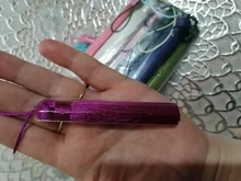 10 Uds. De accesorios para colgantes de cepillo de flecos para pendientes DIY, fabricación de joyas, borla de satén de seda de 8cm, proveedor de accesorios para Artesanías hechas a mano