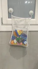 Juguete de baño para bebé bolsa de almacenamiento con ventosas de red de malla bolsa para juguetes de bebé organizador de juguetes de los niños juguetes de agua accesorios 45*35cm