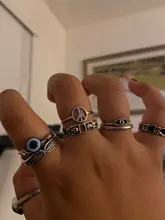 CACANA anillo de acero inoxidable para Mujer amor símbolo de la paz anillos de boda de Engagemen redondos accesorios Mujer Bague Femme joyería W45