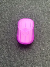 Papel de jabón portátil para lavado de manos, escamas de jabón de baño estériles, láminas aromáticas espumosas con caja de papel de jabón de viaje, 20 Uds.