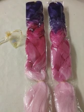 Dream Like Jumbo-extensiones de pelo sintético Kanekalone, fibra resistente al calor, 24 pulgadas, puro/Color degradado pelo trenzado sintético, venta al por mayor