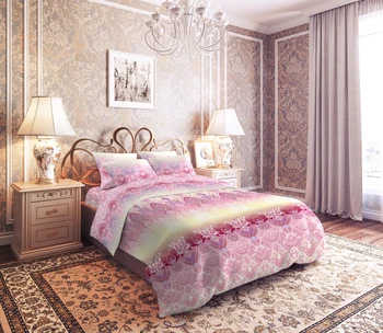 

Bed linen Ursula color: Pink (2 CN. Euro)