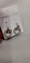 XUANHUA-pendientes de tuerca de acero inoxidable para mujer, joyería de moda para mujer, accesorios de joyería, abalorio, efecto de masa bohemio, 2019