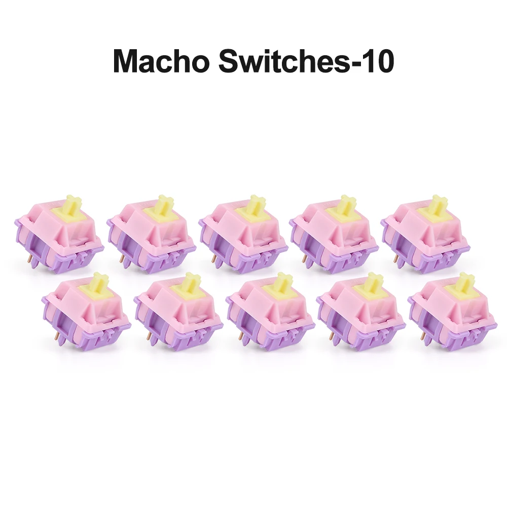 Macho Switches EQUALZ Banana Split Switch Mechanical Keyboard Linear 62g 5 Pins POM Gold Plated Spring Factory Lubed Gamer PC keyboard computer wireless Keyboards