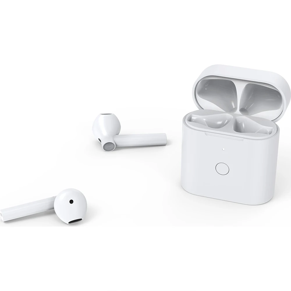 QCY T7 TWS Bluetooth Earphone - White earphone original wireless bluetooth 5.0 stereo earphone noise reduction Mic volume contro
