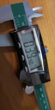FUJIWARA-Calibrador digital de acero inoxidable Vernier, de 0 a 150mm, 1/64 fracción/MM/pulgada, LCD, resistente al agua, IP54
