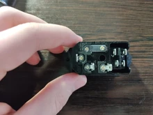 IEC320 C14 eléctrico CA zócalo 3 pin rojo LED 250V interruptor basculante 10A fusible mujer entrada macho conector de clavija 2 enchufe con pines de montaje