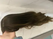 LOUIS FERRE-Peluca de cabello sintético para mujer afroamericana, cabellera artificial ondulado con flequillo, color marrón claro, fiesta de Cosplay, Alta Temperatura